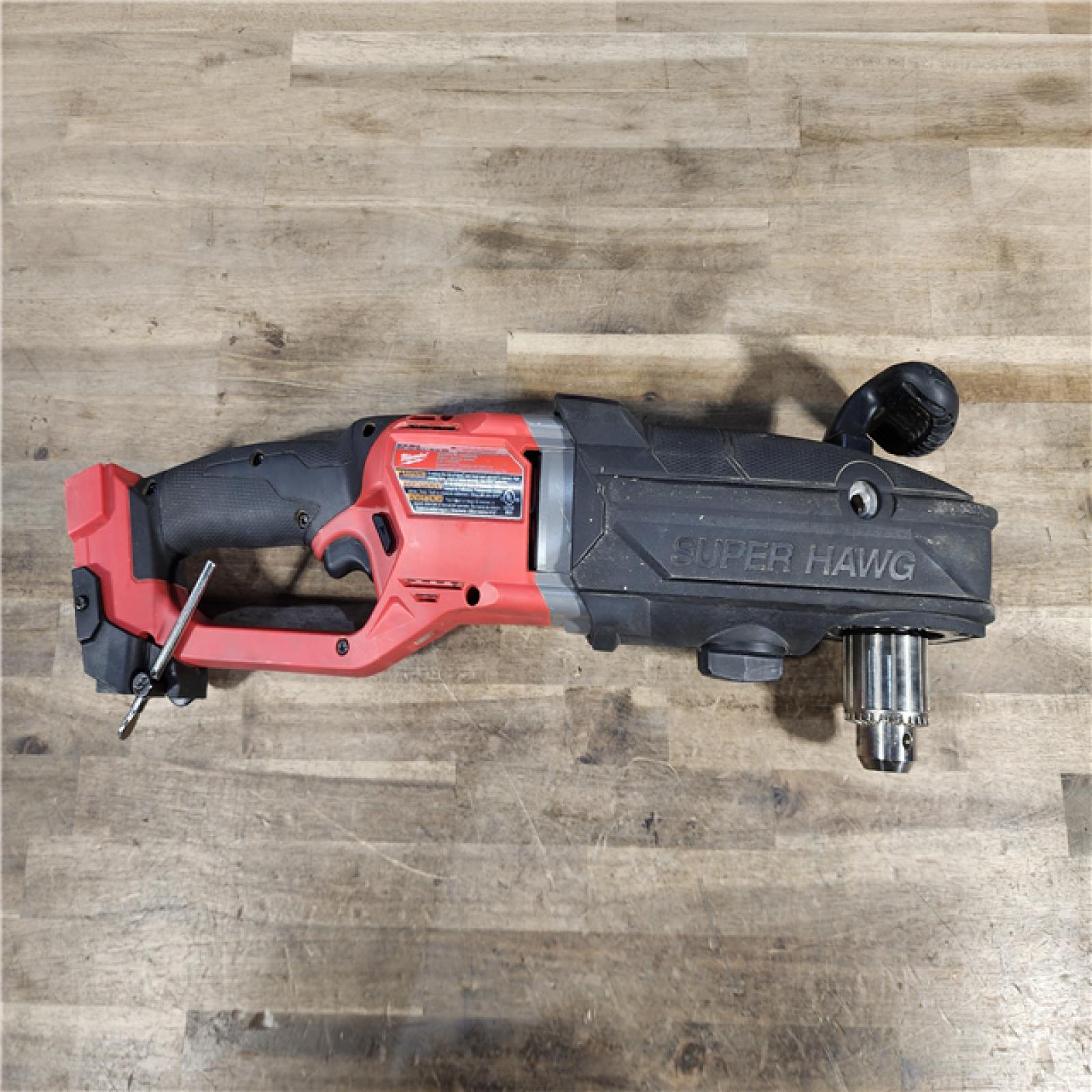HOUSTON LOCATION - AS-IS Milwaukee M18 18V Fuel 1/2  Right Angle Drill Super Hawg Cordless Lithium-Ion 2809-20