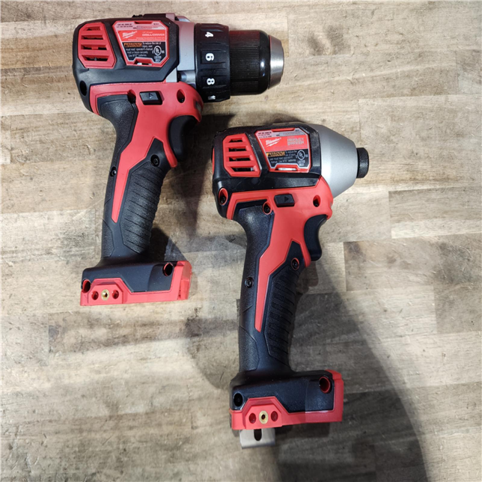 HOUSTON LOCATION - AS-IS Milwaukee M18 Brushed Cordless (2-Tool) Drill/Driver and Impact Driver Kit