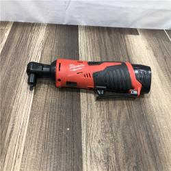 AS-IS Milwaukee M12 12V Lithium-Ion Cordless 3/8 in. Ratchet Kit