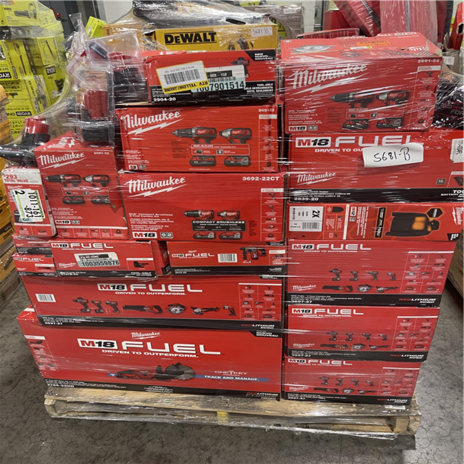 Pittston Location As-Is Power Tools Partial Truckload (14 pallets) 5681-B
