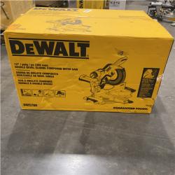 As-Is- DEWALT 15 Amp Corded 12 in. Double Bevel Sliding Compound Miter Saw