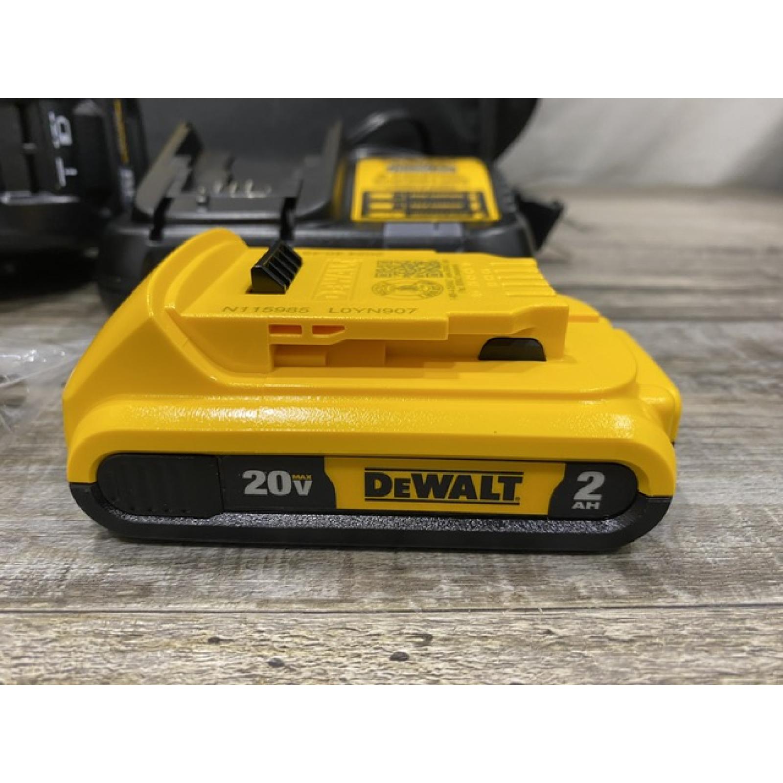 AS-IS DEWALT 20V MAX Lithium-Ion 15-Degree Electric Cordless Roofing Nailer Kit
