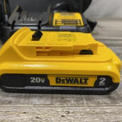 AS-IS DEWALT 20V MAX Lithium-Ion 15-Degree Electric Cordless Roofing Nailer Kit