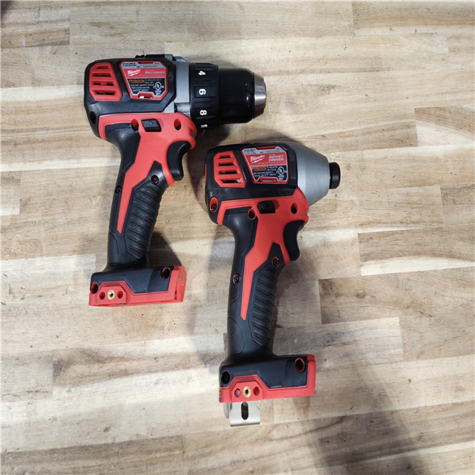 HOUSTON LOCATION - AS-IS Milwaukee 18V Lithium-Ion Cordless Drill Driver/Impact Driver Combo Kit