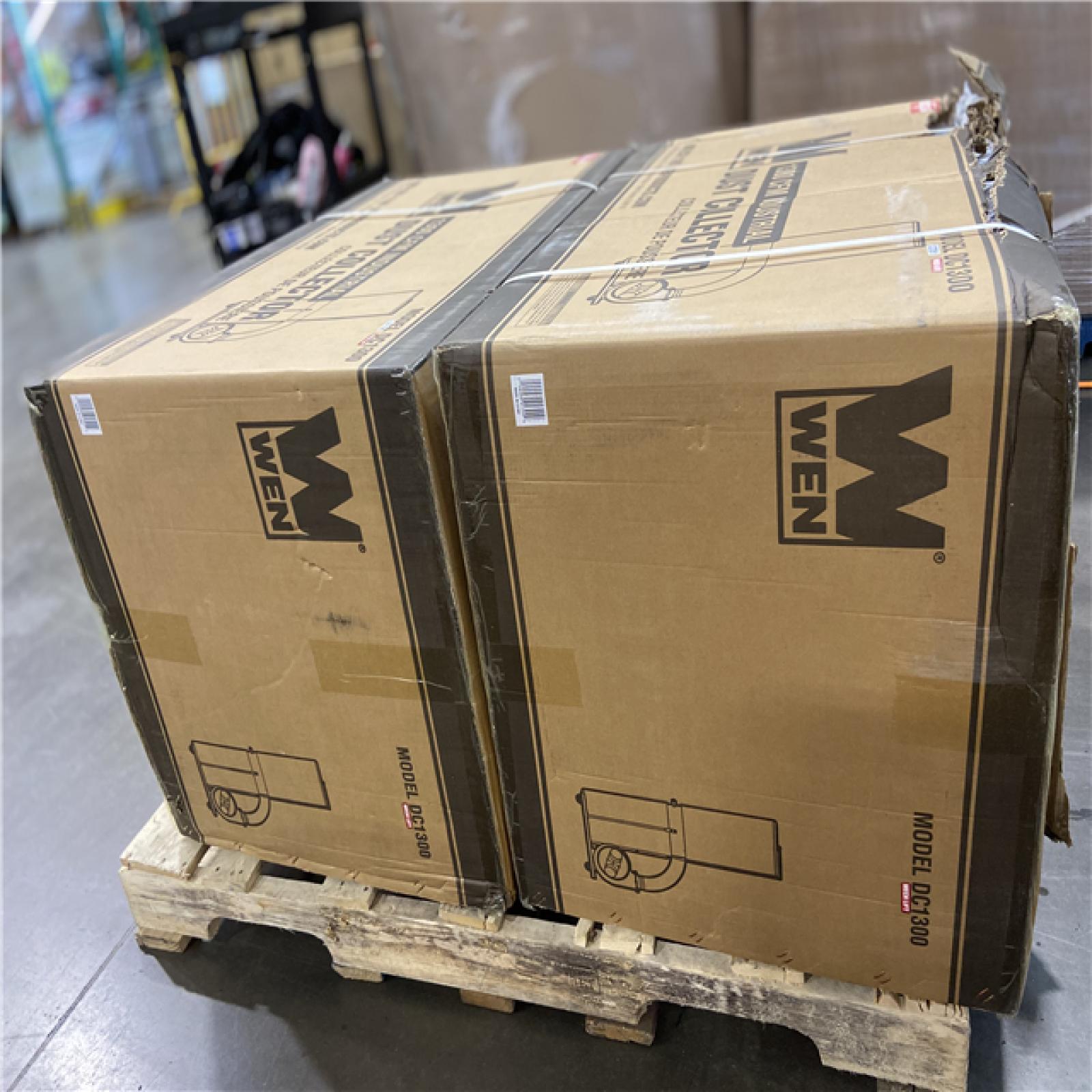 DALLAS LOCATION -WEN 1,300 CFM 14 Amp 50 Gal. 5 Mic Woodworking Dust Collector with Collection Bag and Mobile Base (2 UNITS)