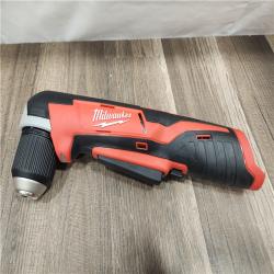 AS-IS- Milwaukee M12 12V Lithium-Ion Cordless 3/8 in. Right Angle Drill (Tool Only)