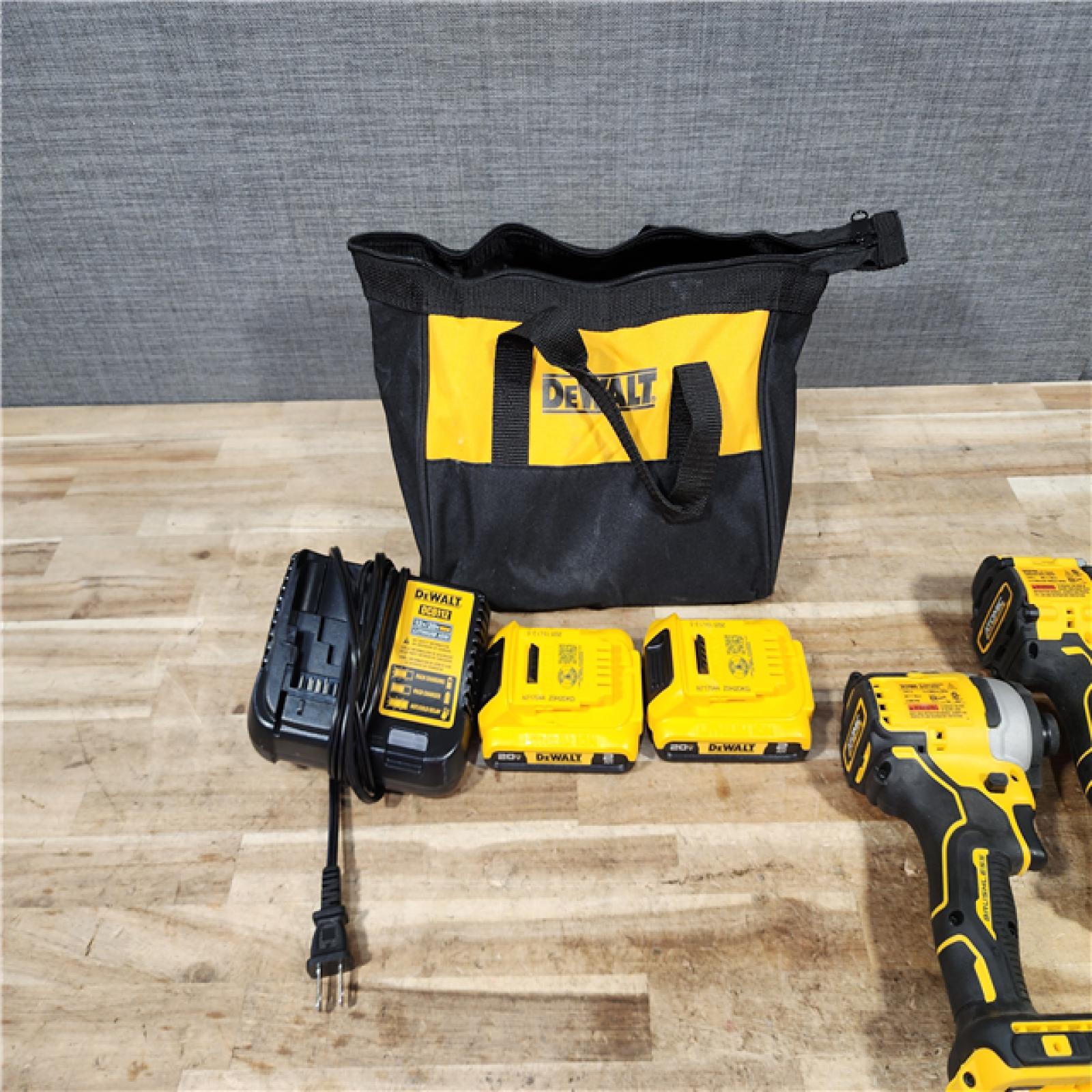 HOUSTON LOCATION - AS - IS DEWALT 2 TOOL COMBO KIT W/ (2) BATTERY & CHARGER