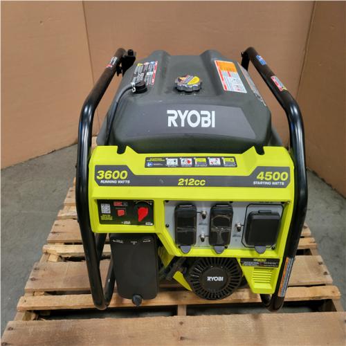 CALIFORNIA AS-IS RYOBI 4 500/3 600- WATT GENERATOR