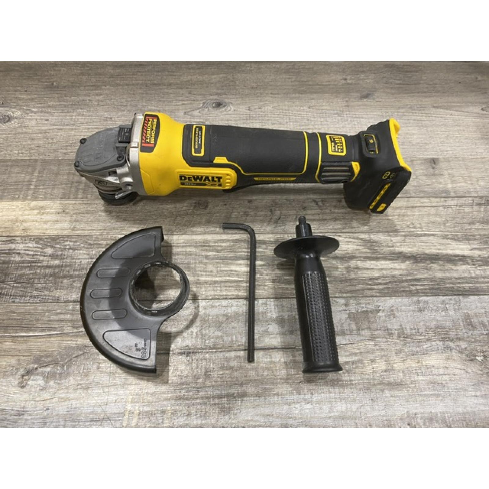 AS-IS DEWALT 20V XR Cordless 4-1/2. in. to 5 in. Variable Speed Angle Grinder (Tool Only)