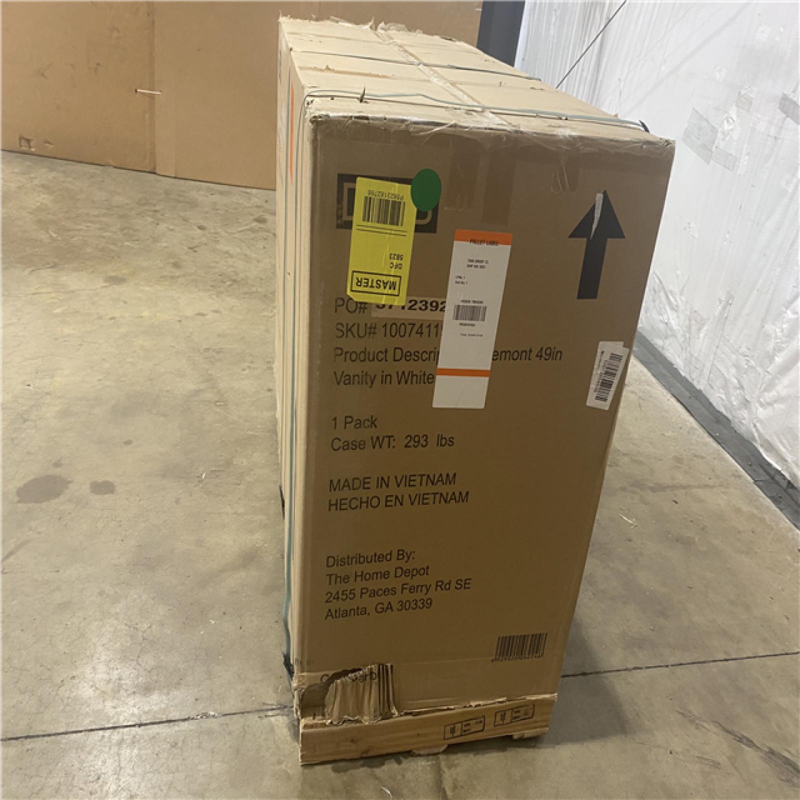 Houston Location AS IS - White 49in Vanity