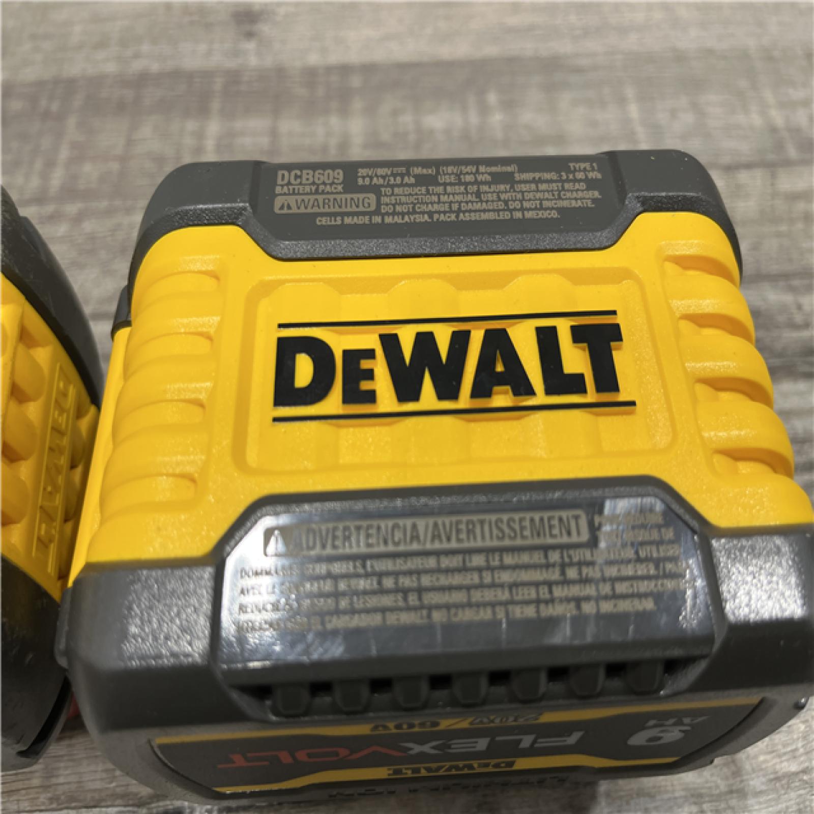 AS-IS DEWALT FLEXVOLT 20-Volt /60-Volt MAX Lithium-Ion 9.0Ah Battery (2-Pack)