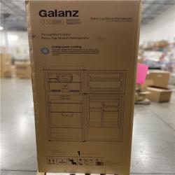 DALLAS LOCATION- AS-IS Galanz 24 in. 10 cu. ft. Retro Top Freezer Refrigerator  Hot Rod Red