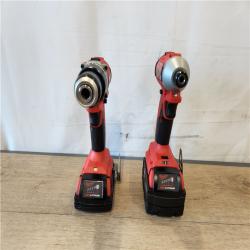 AS-IS- Milwaukee  18-Volt Lithium-Ion Brushless Cordless Compact Hammer Drill/Impact Combo Kit
