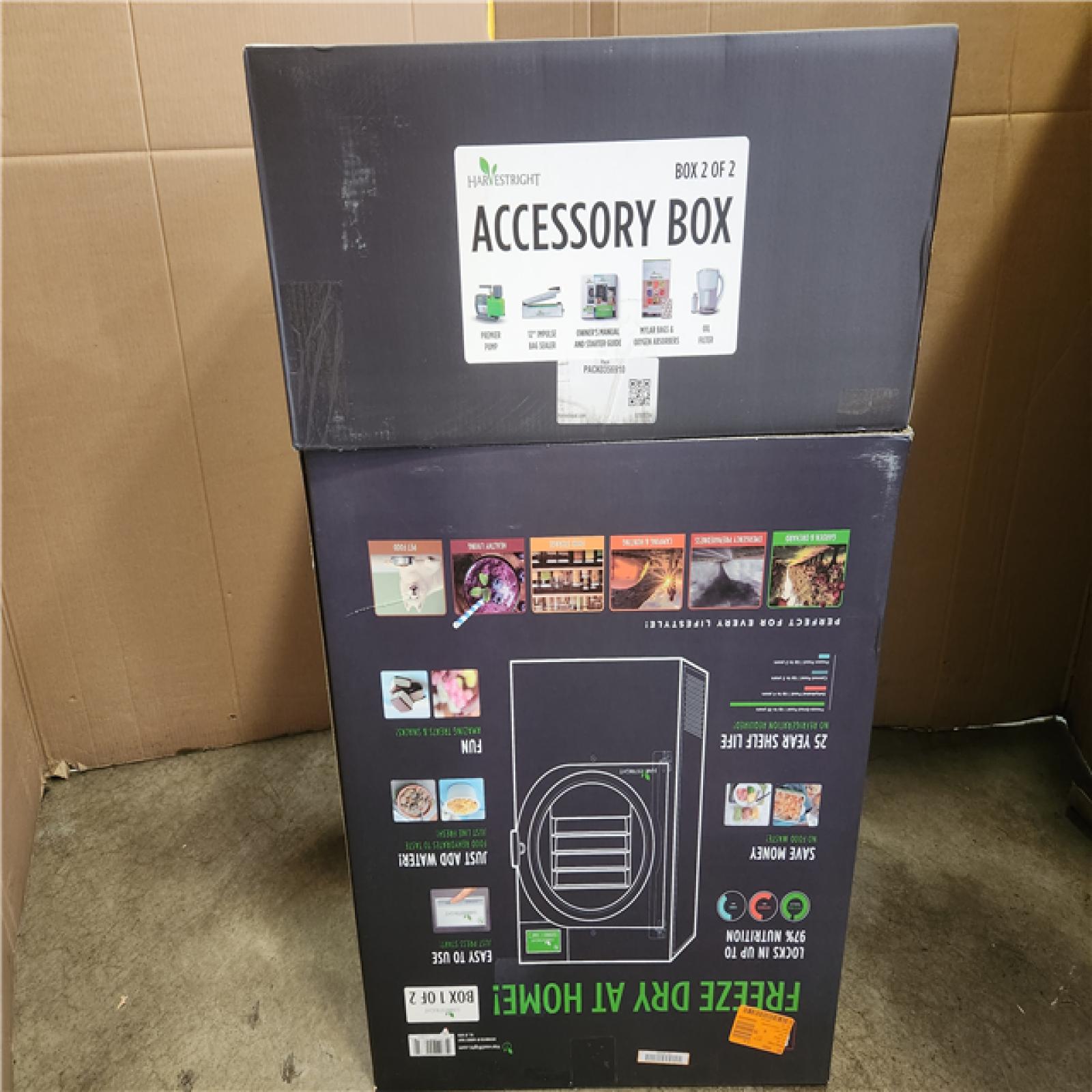 Phoenix NEW Harvest Right 4-Tray High Capacity Black Aluminum Home Pro Freeze Dryer with Mylar Starter Kit (SEALED)