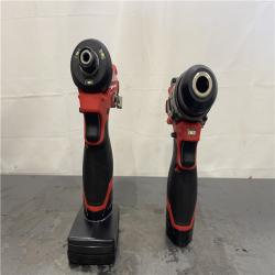 AS-IS- Milwaukee 3497-22 12V Brushless Hammer Drill and Impact Driver Combo Kit