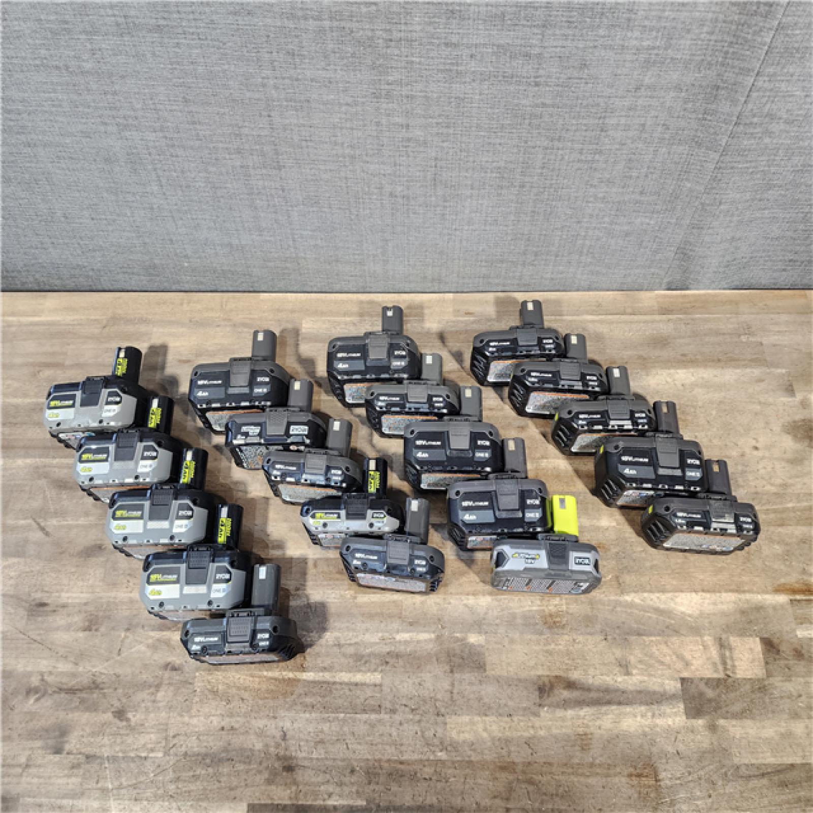 HOUSTON LOCATION - AS-IS RYOBI BATTERY PACK QTY - 20