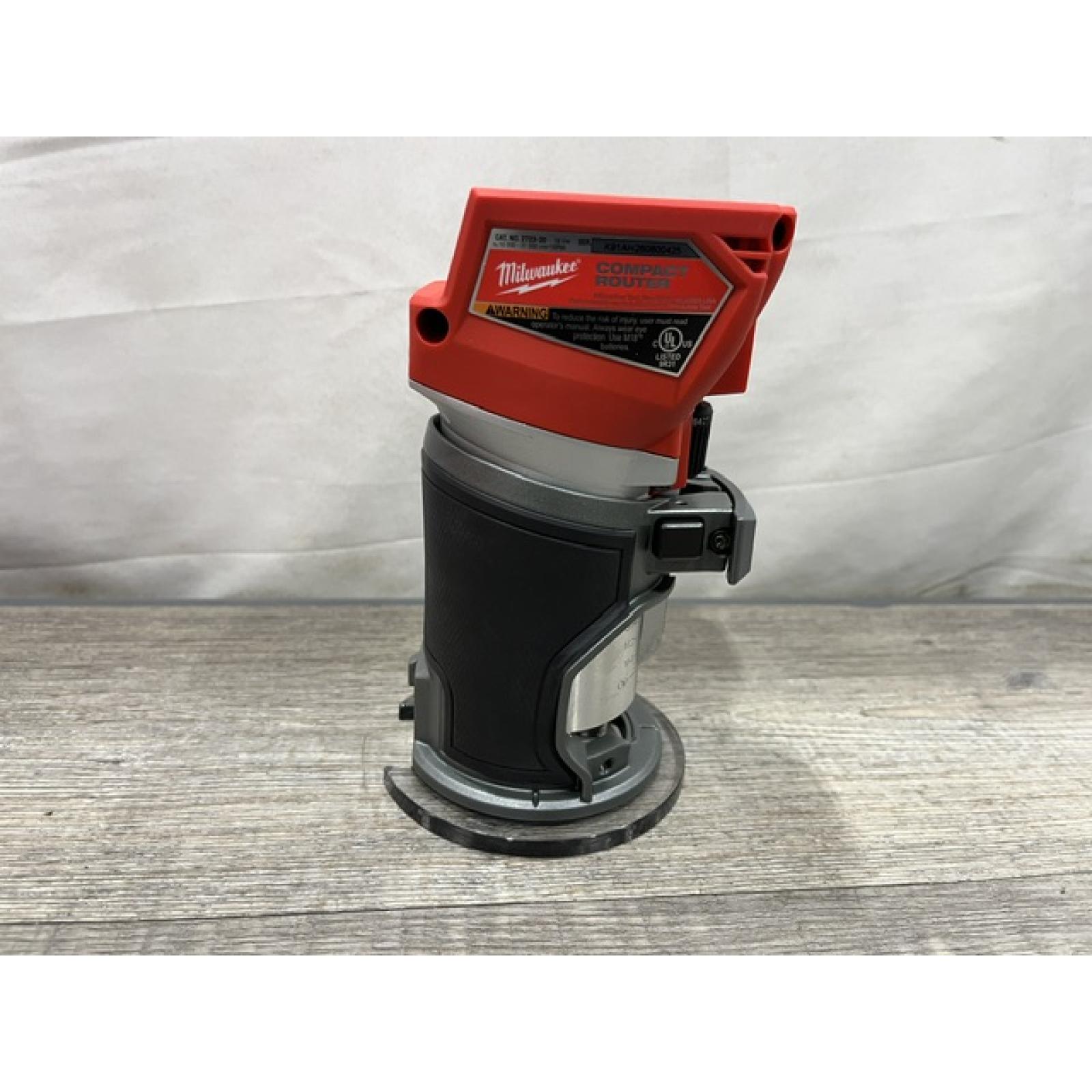 AS-IS Milwaukee FUEL 18V Lithium-Ion Brushless Cordless Compact Router (Tool-Only)