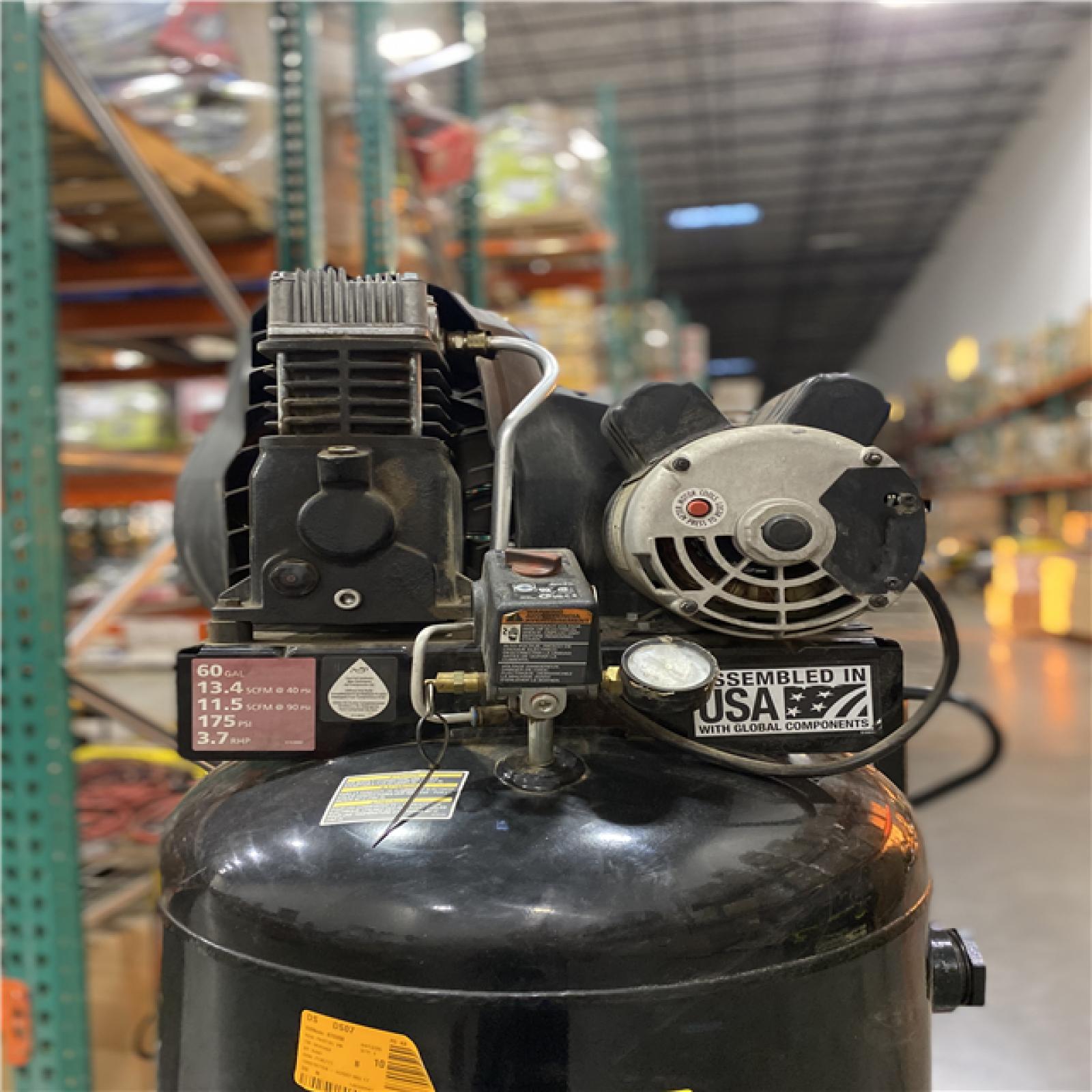 Dallas Location - As-Is Husky 60 Gal. 3.7 HP  175 PSI Electric Air Compressor