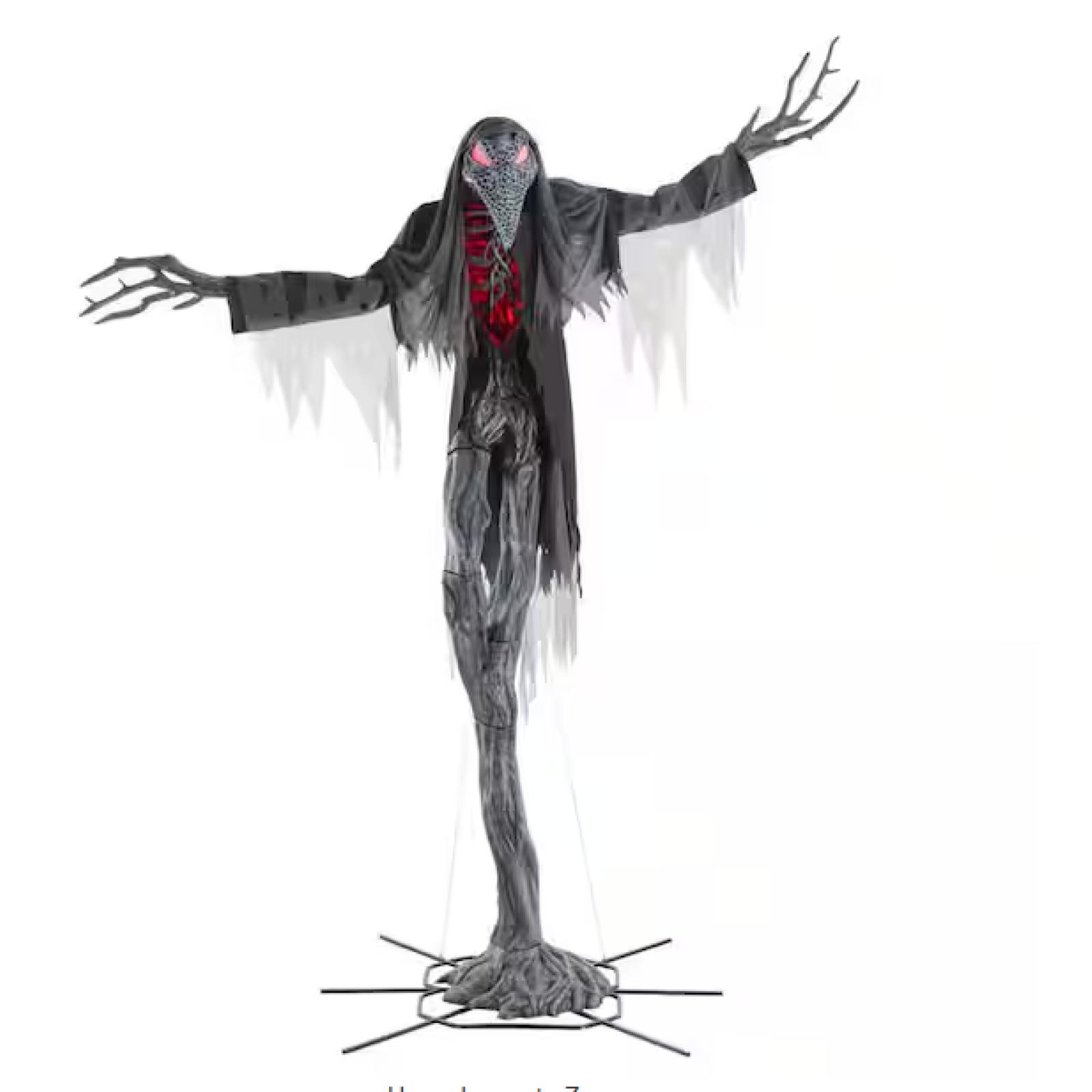 DALLAS LOCATION - Home Accents Holiday 15 ft. Grave & Bones Giant-Sized Animated LED Gally-Crow