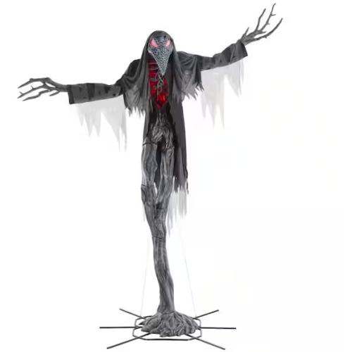 DALLAS LOCATION - Home Accents Holiday 15 ft. Grave & Bones Giant-Sized Animated LED Gally-Crow