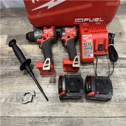 AS-IS Milwaukee FUEL 18V Lithium-Ion Brushless Cordless Hammer Drill and Impact Driver Combo Kit