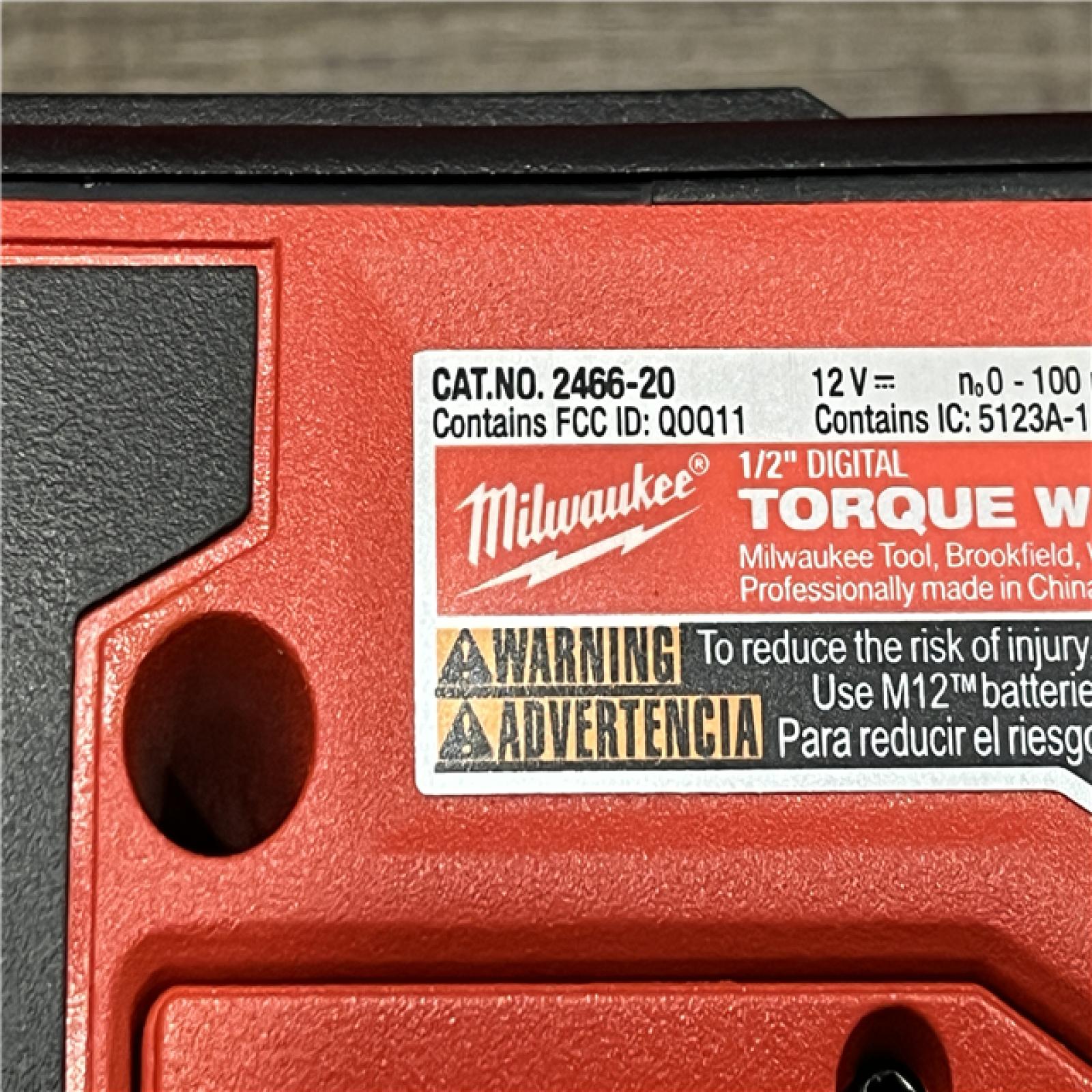 LIKE NEW - Milwaukee FUEL One-Key 12-Volt Lithium-Ion Brushless Cordless 1/2 in. Digital Torque Wrench (Tool-Only)