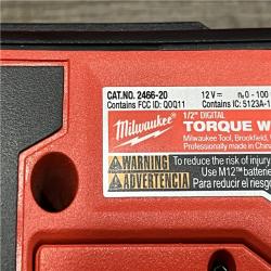 LIKE NEW - Milwaukee FUEL One-Key 12-Volt Lithium-Ion Brushless Cordless 1/2 in. Digital Torque Wrench (Tool-Only)