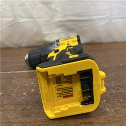 AS-IS DEWALT ATOMIC 20-Volt Lithium-Ion Cordless 1/2 in. Compact Hammer Drill with 3.0Ah Battery, Charger and Bag