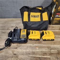 HOUSTON LOCATION - AS-IS Dewalt DCK225D2 20V MAX ATOMIC Brushless Compact Lithium-Ion 1/2 in. Cordless Drill Driver and 1/4 in. Impact Driver Combo Kit with 2 Batteries 2 Ah