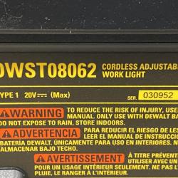 AS-IS DEWALT Tough System 2.0 Flex Volt 20V/60V Cordless LED Adjustable Work Light