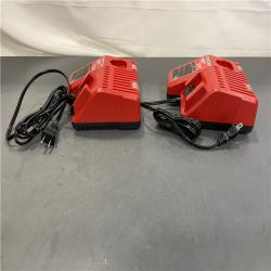 AS-IS - Milwaukee M12 and M18 12-Volt/18-Volt Lithium-Ion Multi-Voltage Battery Charger (Set of 2)