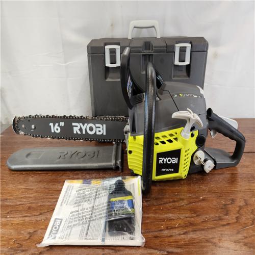 AS-IS RYOBI 16 in. 37cc 2-Cycle Gas Chainsaw with Heavy-Duty Case