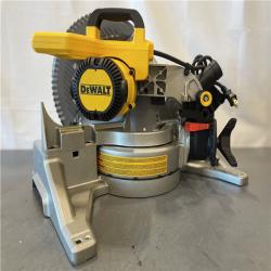 AS-IS - DEWALT 15 Amp Corded 10 in. Compound Single Bevel Miter Saw