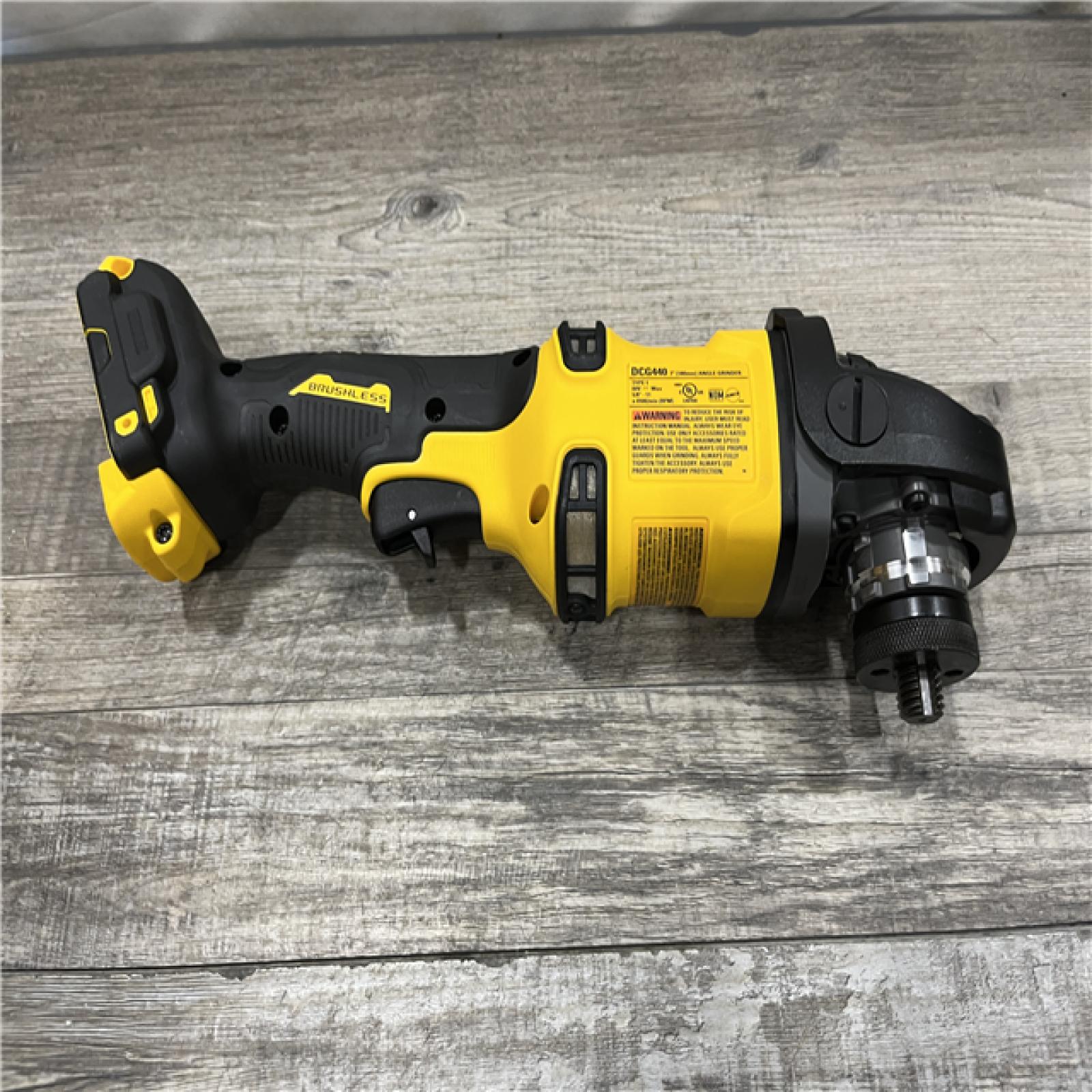 AS-IS DEWALT FLEXVOLT 60V Cordless 7 in. Angle Grinder (Tool-Only)