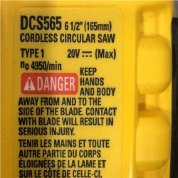 AS-IS DEWALT 20V MAX Cordless Brushless 6-1/2 in. Sidewinder Style Circular Saw (Tool Only)