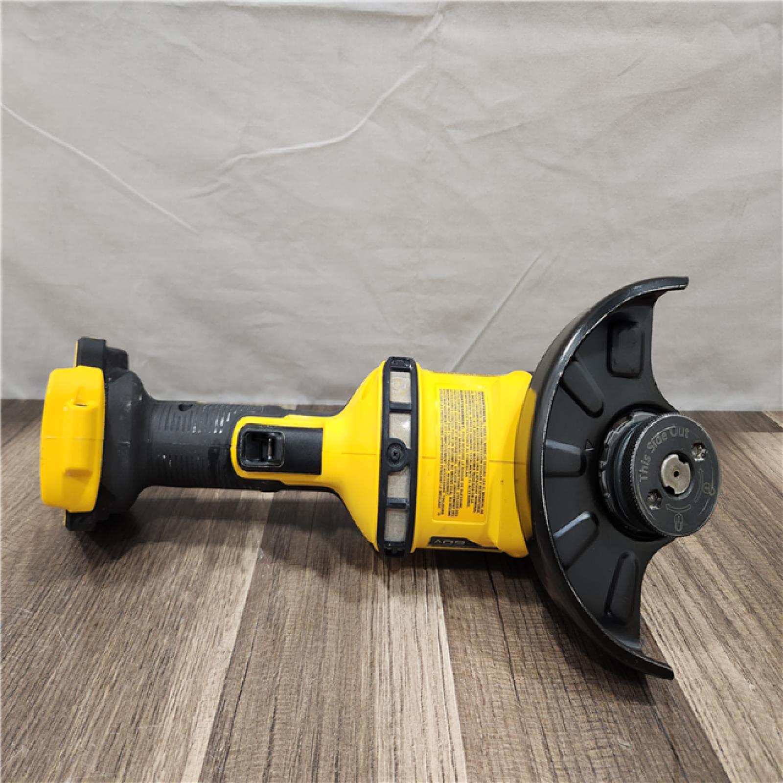 AS-IS- DEWALT 60V MAX Cordless Brushless 4.5 in. to 6 in. Small Angle Grinder with Kickback Brake (Tool Only)