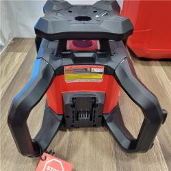 AS-IS MILWAUKEE  M18 4000 Ft. Red Exterior Dual Slope Rotary Laser Level Kit with Receiver and Remote