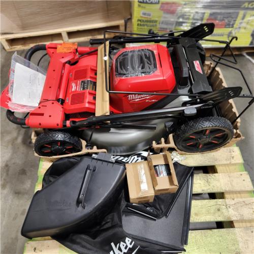 Dallas Location - As-Is Milwaukee M18 FUEL Brushless Cordless 21 in. Dual Battery Self-Propelled Mower w/(2) 12.0Ah Battery and Rapid Charger