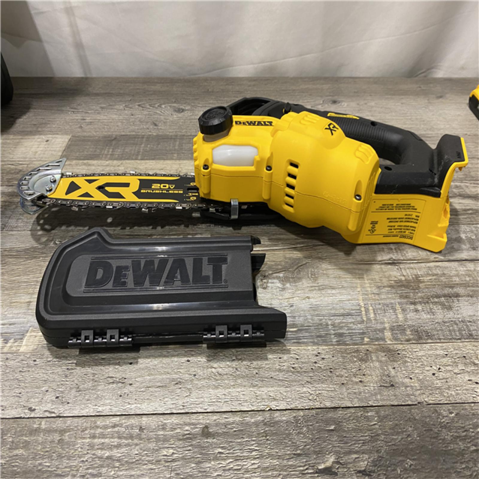 AS-IS DEWALT 20V MAX 8 in. Brushless Cordless Battery Powered Pruning Chainsaw (Tool Only)