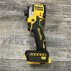 AS-IS DEWALT ATOMIC 20V MAX Lithium-Ion Cordless 1/4 in. Brushless Impact Driver Kit