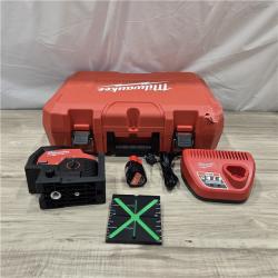 AS-IS Milwaukee M12 12V Cordless Green 125 Ft. Laser Level Kit