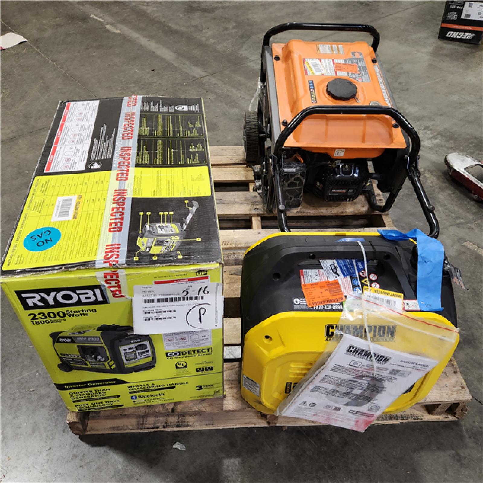 Dallas Location - As-Is Gasoline Portable Generator (Lot Of 3)