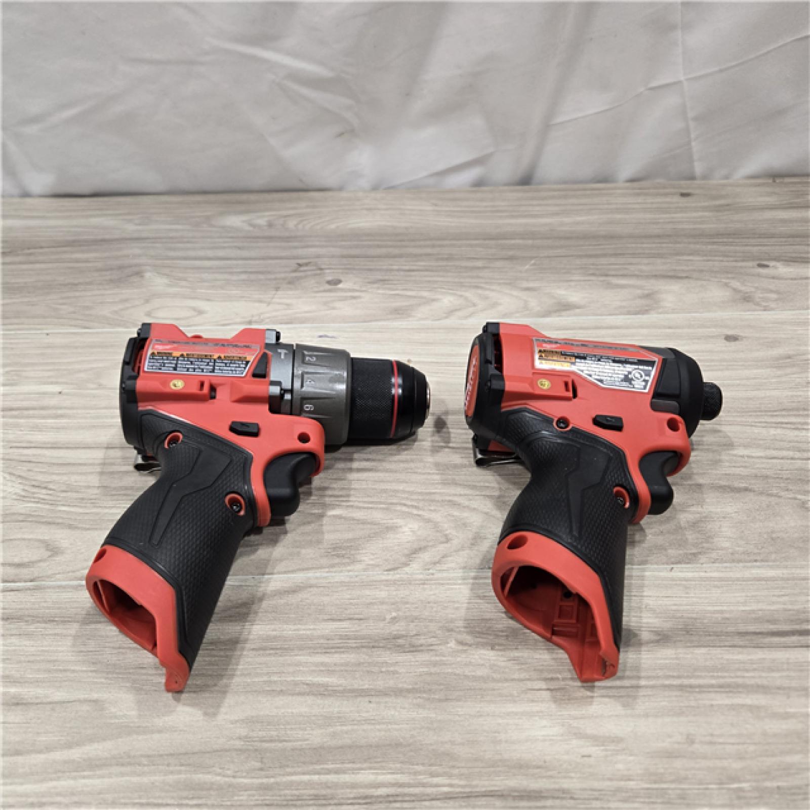 AS-IS Milwaukee 3497-22 12V Brushless Hammer Drill and Impact Driver Combo Kit