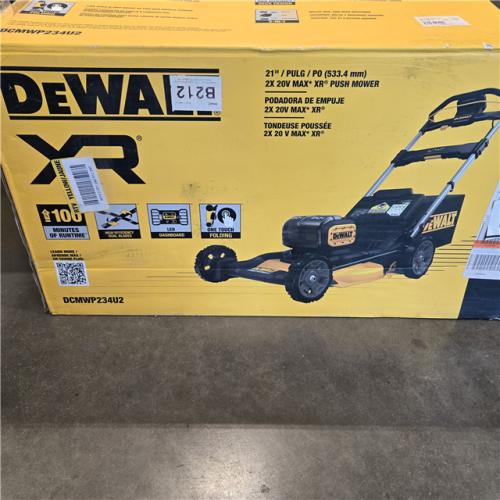 AS-IS  DeWalt 2X20V MAX DCMWP234U2 20 V Battery Lawn Mower Kit