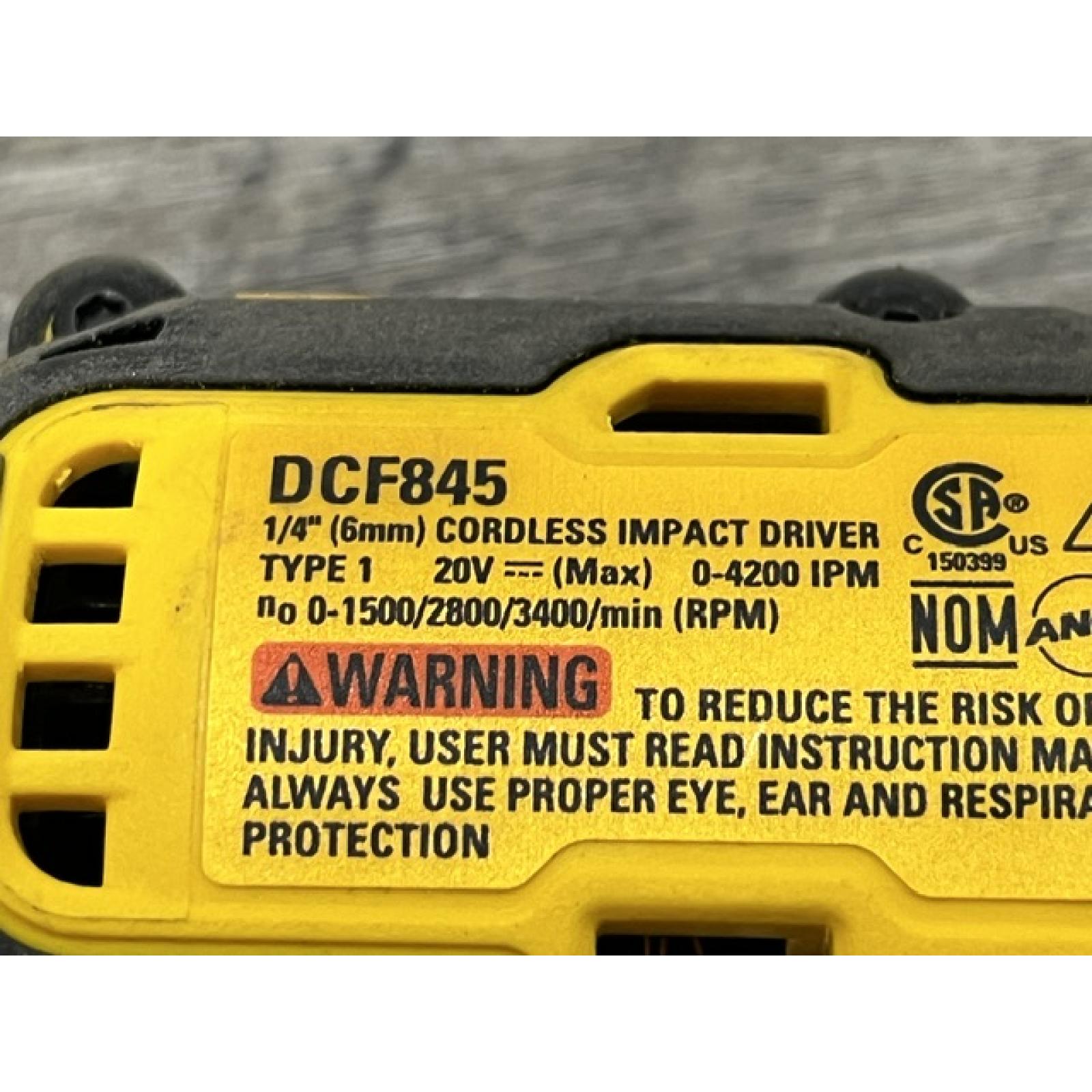 AS-IS DEWALT 20-Volt Maximum XR Cordless Brushless 1/4 in. 3-Speed Impact Driver (Tool-Only)