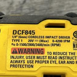 AS-IS DEWALT 20-Volt Maximum XR Cordless Brushless 1/4 in. 3-Speed Impact Driver (Tool-Only)