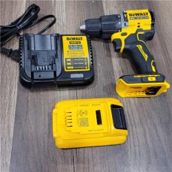 GOOD DEWALT ATOMIC 20-Volt Lithium-Ion Cordless 1/2 in. Compact Hammer Drill with 3.0Ah Battery, Charger and Bag