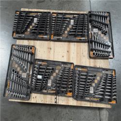 CALIFORNIA AS-IS GEARWRENCH 18 PIECE COMBINATION RATCHETING WRENCH SET (6 UNITS)