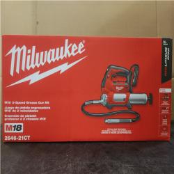 Phoenix NEW Milwaukee M18 18V Lithium-Ion Cordless Grease Gun 2-Speed with (1) 1.5Ah Batteries, Charger, Tool Bag (SEALED)
