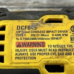 AS-IS DEWALT 20-Volt Maximum XR Cordless Brushless 1/4 in. 3-Speed Impact Driver (Tool-Only)